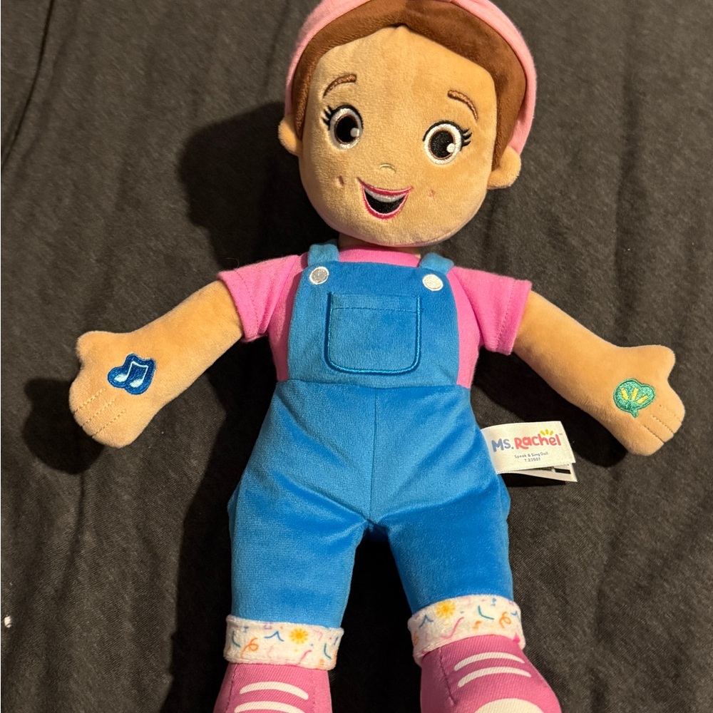 Rachel Plush Doll with Pink and Blue Outfit